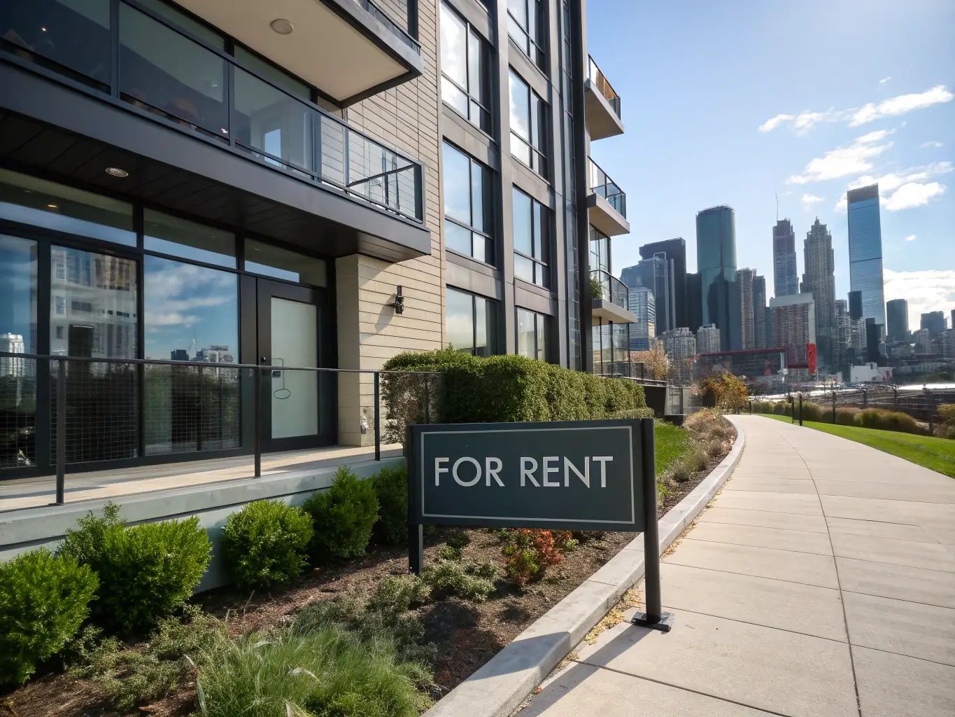 A visual representation of a property with a 'No Vacancy' sign, symbolizing the elimination of void periods through Keystone Housing's long-term leasing agreements.