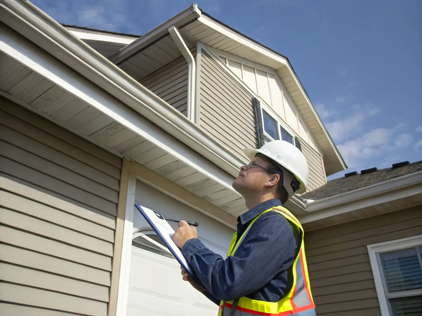 A Keystone Housing property manager conducting a thorough inspection of a property, ensuring compliance and high maintenance standards.